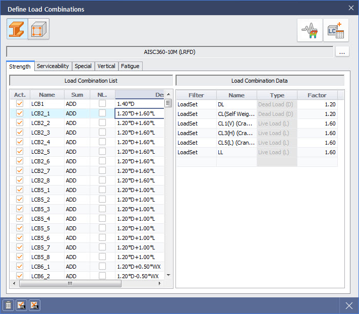Generate Load Combinations by Loop Condition