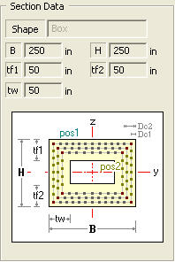 Column Section Data for Checking