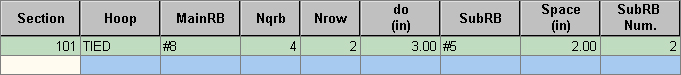 Modify Column Section Data