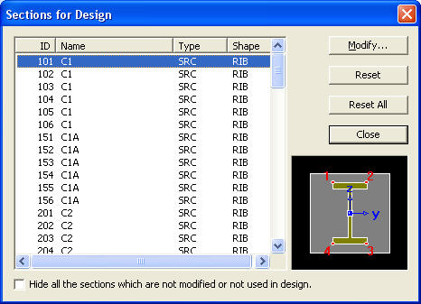 Display Section Section for Design