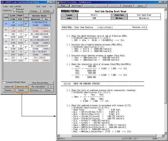 Steel Code Check