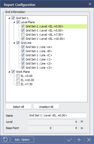 Report Configuration
