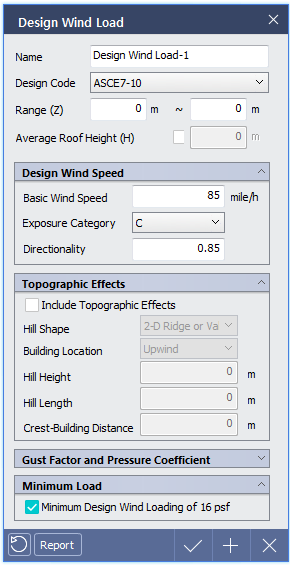 Wind Load Function