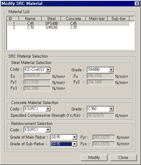 Modify SRC Material