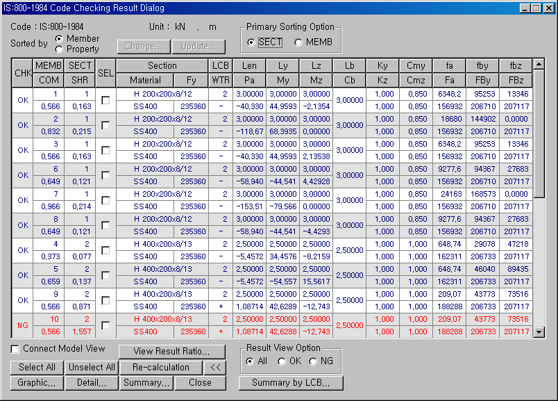 Steel Code Check