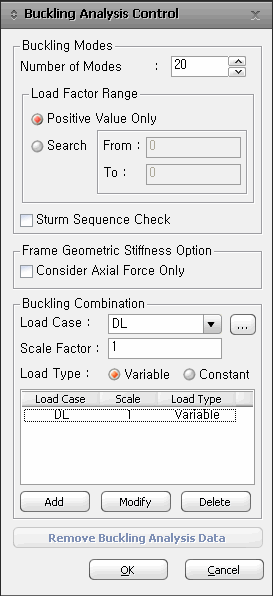 Buckling Analysis Control