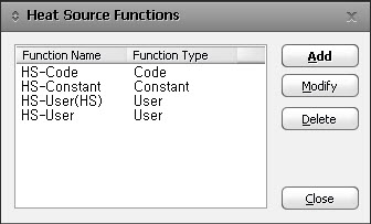 Heat Source Functions