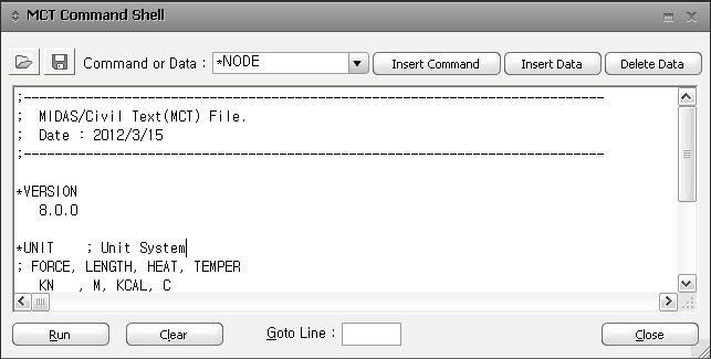 MCT Command Shell
