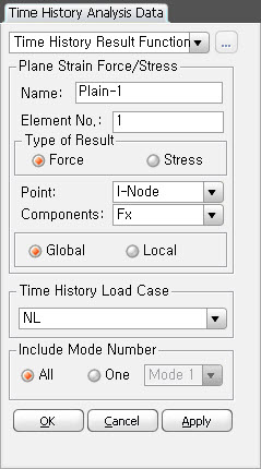 Time History Result Functions
