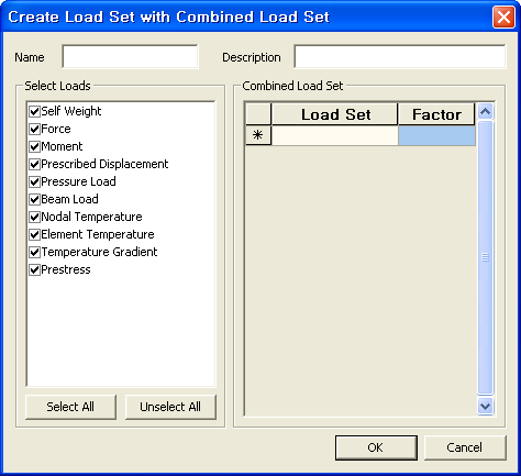 Create Load Set with Combined Load Set