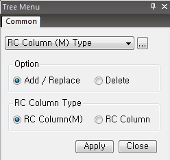 Modify RC Column(M) Type