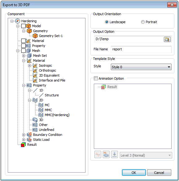 Export to 3D PDF